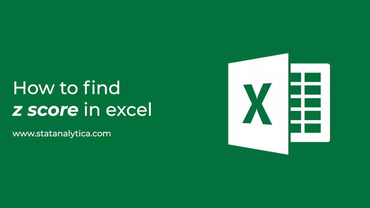 how to find z score in excel