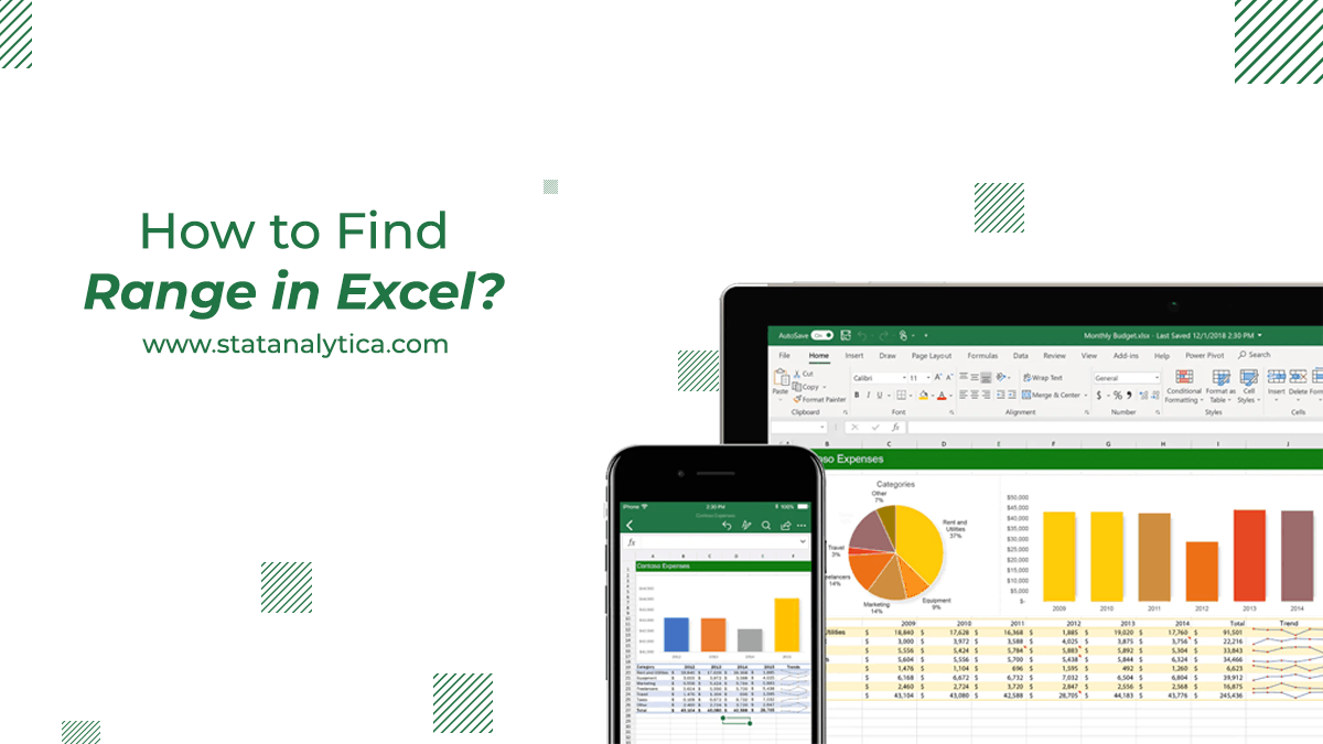 How To Find Range In Excel Best Ways To Find The Range Statanalytica 2302