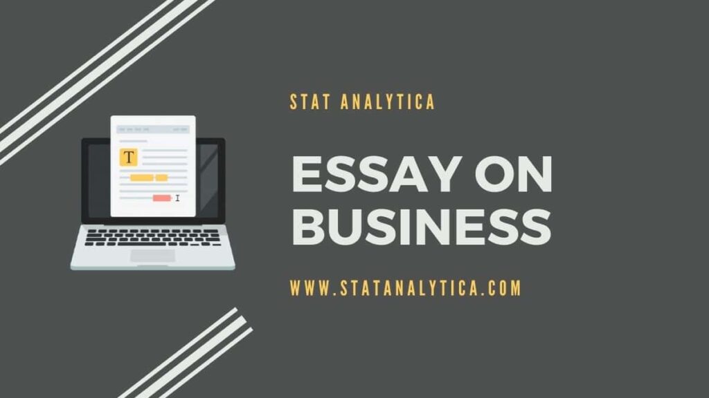 essay on your own business