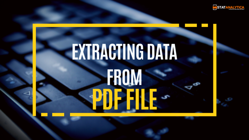 Extracting Data from a PDF File