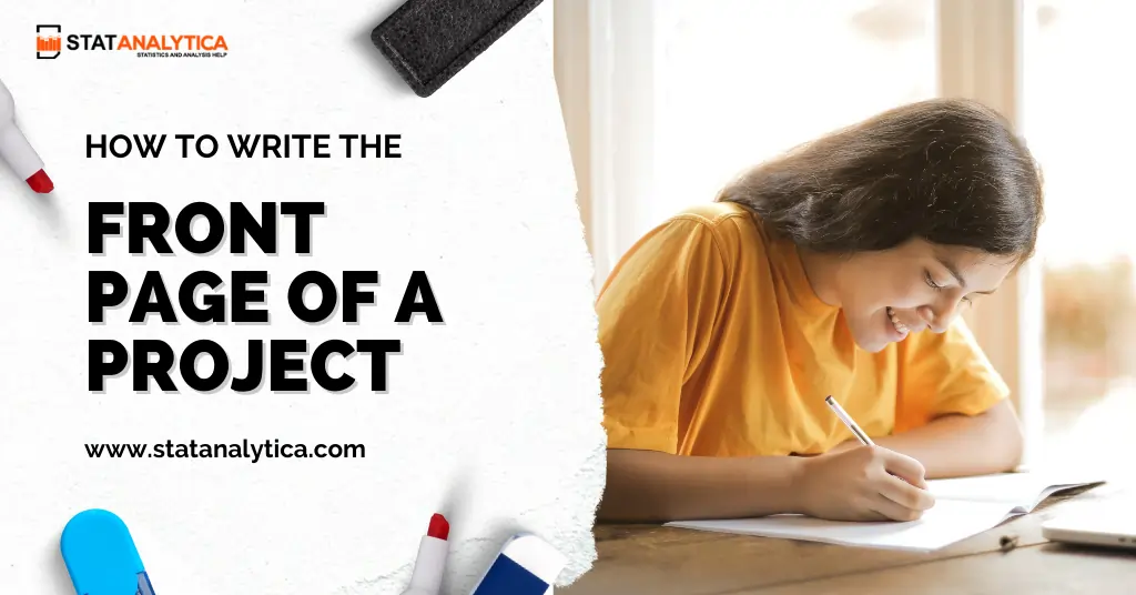 How to Write the Front Page of a Project