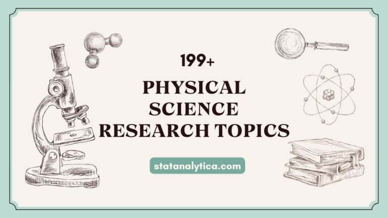 research topics under physical science