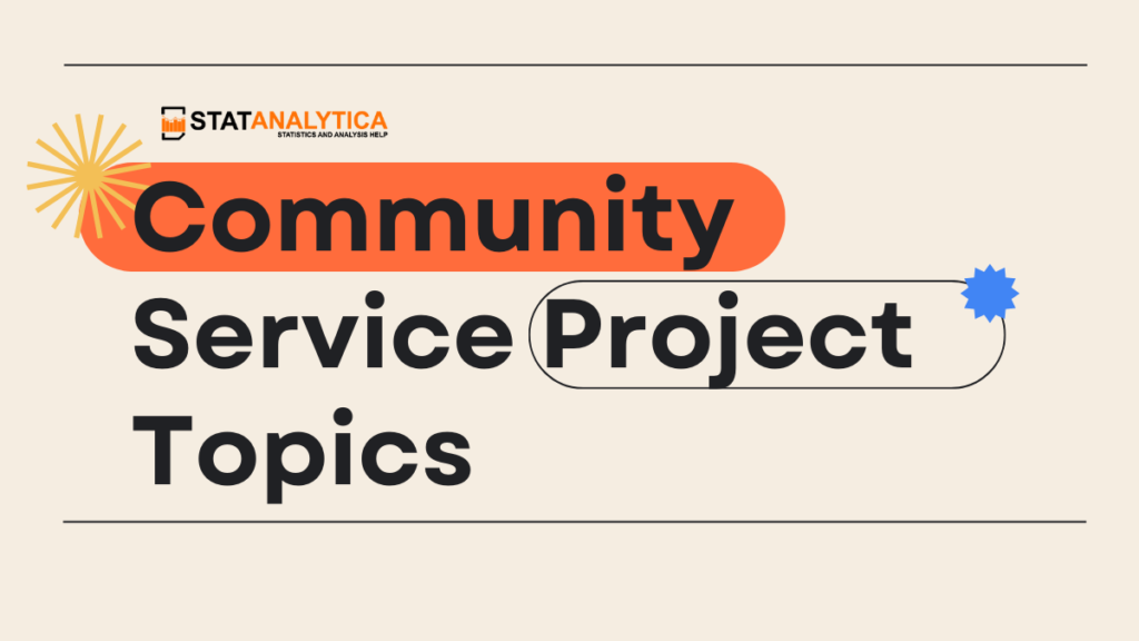 community service project topics